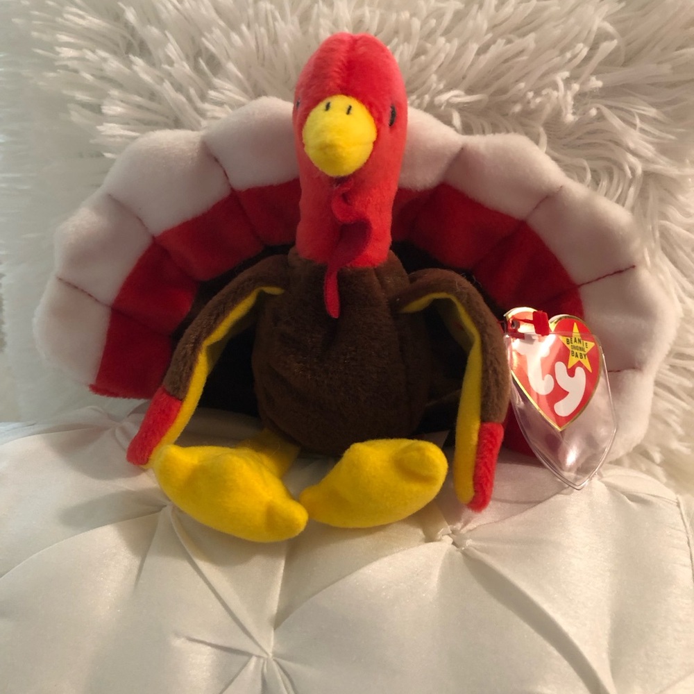 Ty Beanie Baby Collection Gobbles The Turkey Retired